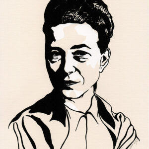 Simone de Beauvoir - © Montse Sanchez Vioque